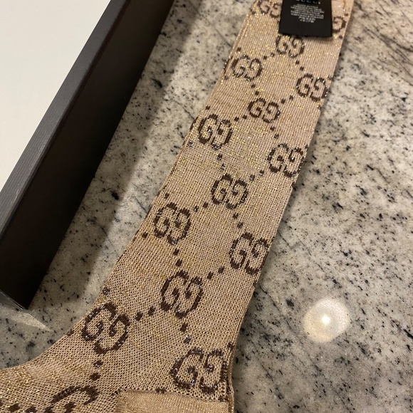 Gucci lame gg socks - Picture 4 of 12